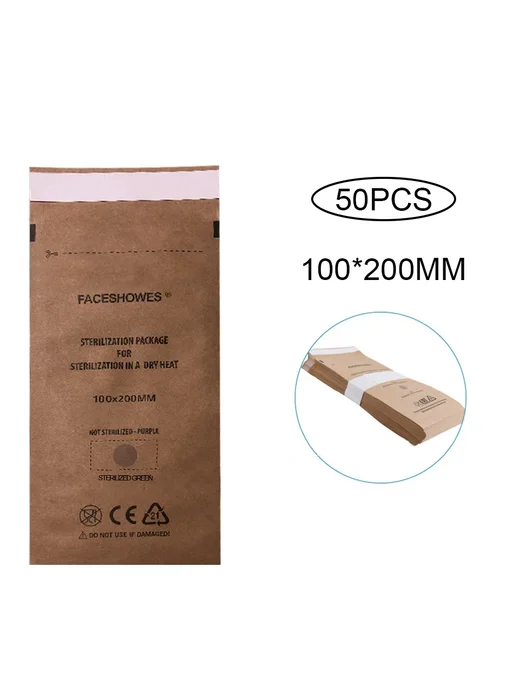 Gakonp Сумки для стерилизации ногтей 100x200mm-50pcs, вариант