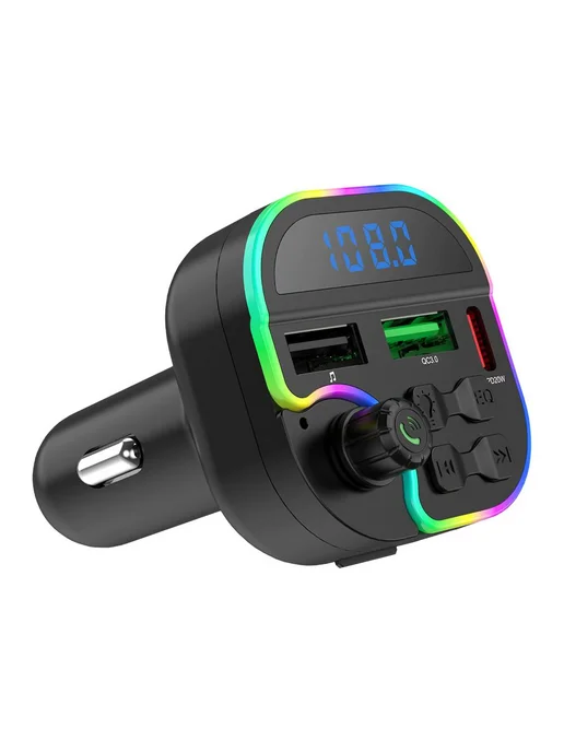 Автомобильный Bluetooth FM-трансмиттер с USB, вариант, фото 4