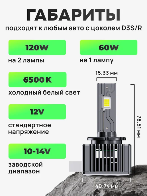 ZMB Светодиодные лампы D3S D3R LED автомобильные, вариант, фото 5