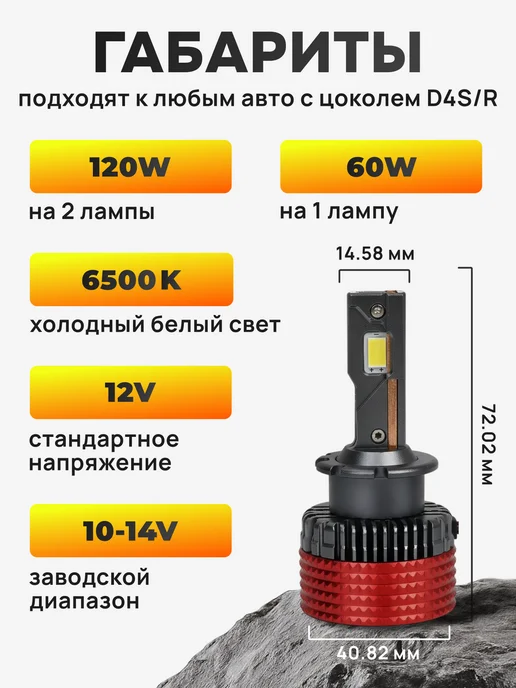 ZMB Светодиодные лампы D4S D4R LED автомобильные лед, вариант, фото 5