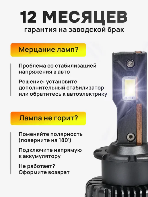 ZMB Светодиодные лампы D4S D4R LED автомобильные лед, вариант, фото 6