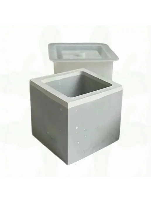Форма бетонная квадратная DIY с отверстиями, вариант
