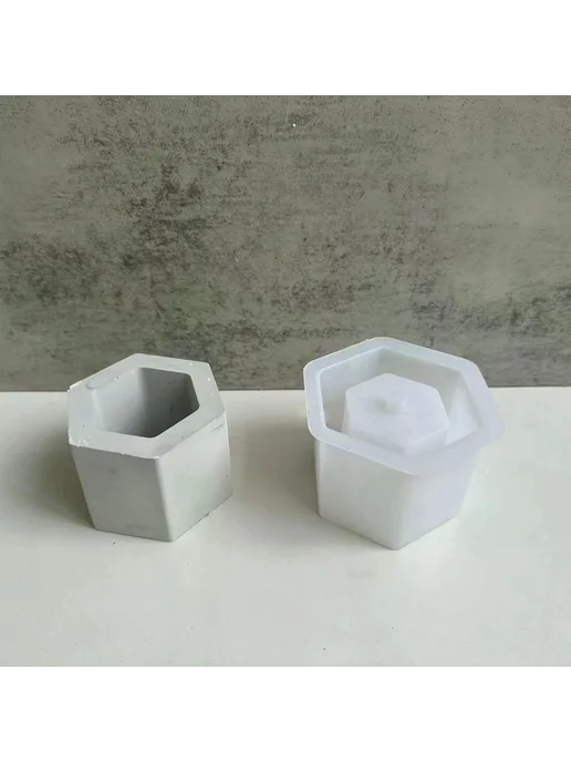 Форма бетонная квадратная DIY с отверстиями, вариант, фото 2