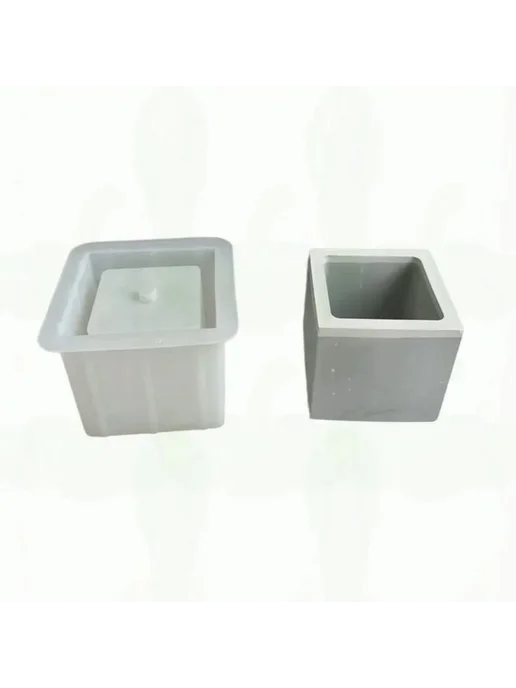 Форма бетонная квадратная DIY с отверстиями, вариант, фото 7