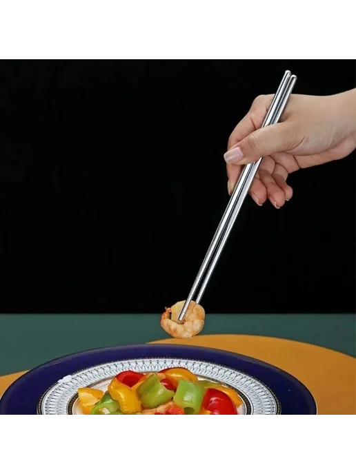 Палочки для еды, 22.5 см, 5 шт, 5 шт, в упаковке 100 г, фото 3
