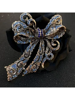 QATT Брошь женская бантик, металл style1