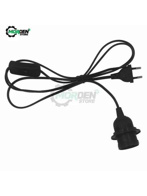 Ligghig Черный кабель для лампы с выключателем E27, 1.8 м, US Plug, 1,8 м, фото 4