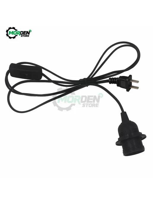Ligghig Черный кабель для лампы с выключателем E27, 1.8 м, US Plug, 1,8 м, фото 5