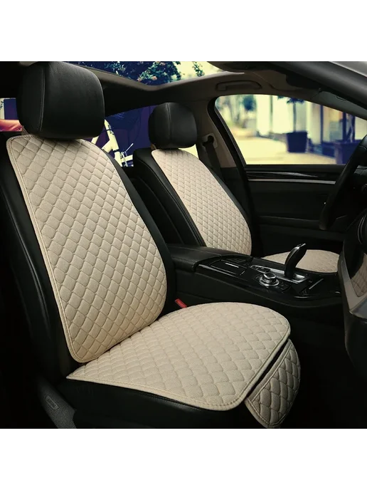 XWSN Льняной чехол FORD Fiesta Fusion Beige 4 PCS, 4 шт