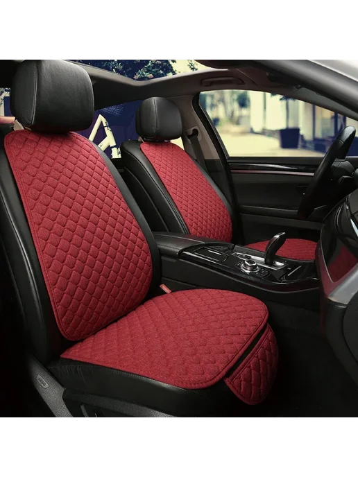 XWSN Льняной чехол на сиденье FORD Red 7 PCS, 7 шт, фото 3