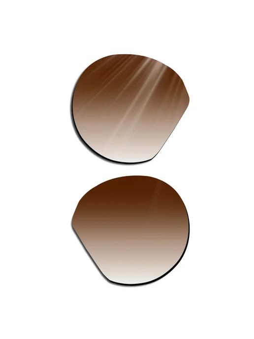Beeyspecslab Линзы Oakley HSTN Blue Gradient, коричневый