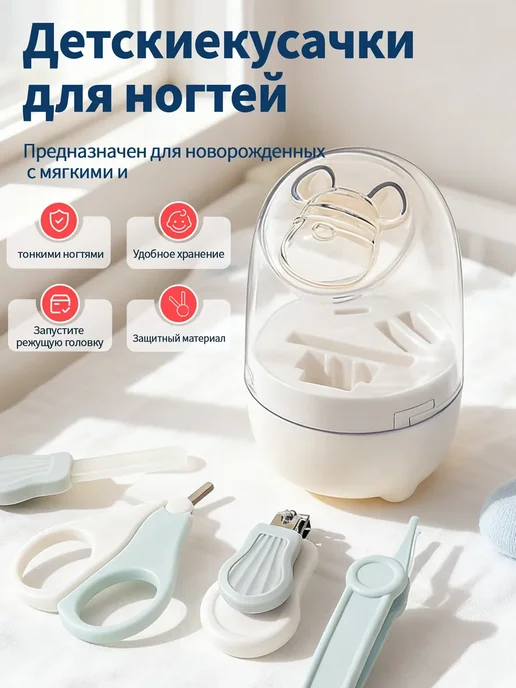 Набор детских ножниц, синий