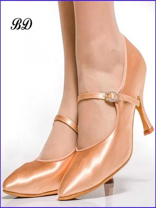BDSALSA BD Betty, танцевальная обувь, вальс, национальный стандарт, белый, фото 2