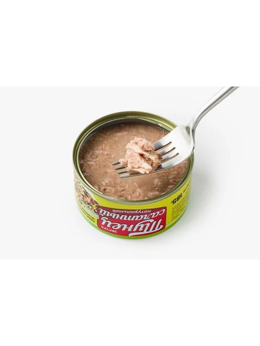 ВкусВилл Тунец Вкусные консервы салатный нат, 185 г, 185 г, фото 2