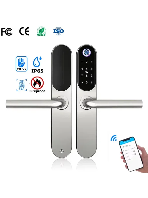 Нет бренда Умный замок TTlock, цвет TT sliver, вариант, фото 2