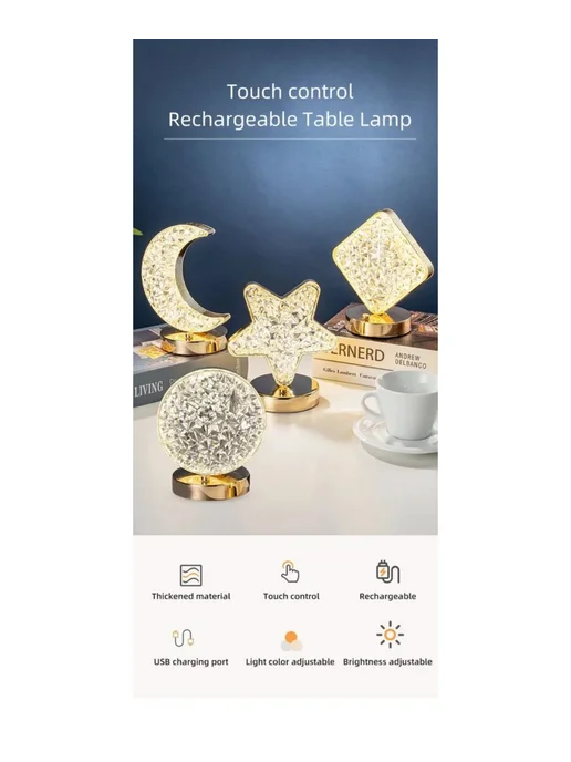 Декоративный LED ночник, аккумулятор, белый, фото 4