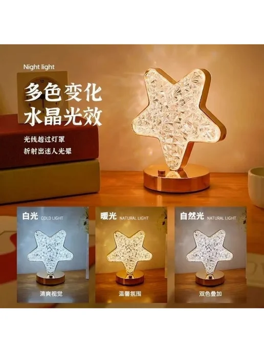 Декоративный LED ночник, аккумулятор, белый, фото 7