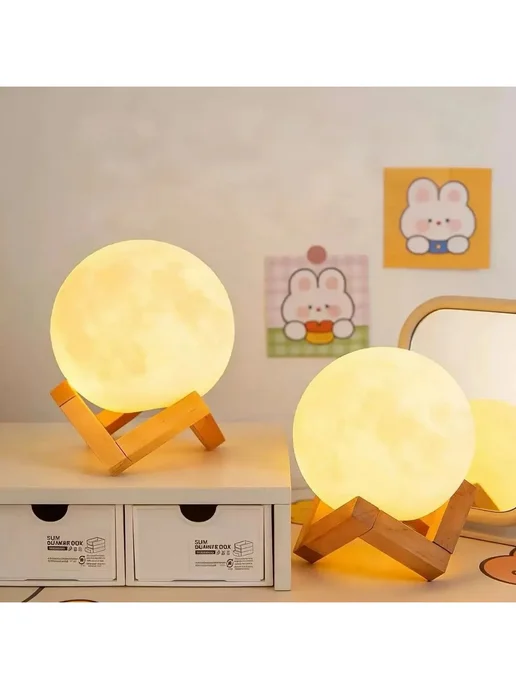 Декоративный LED ночник, аккумулятор, желтый, фото 3