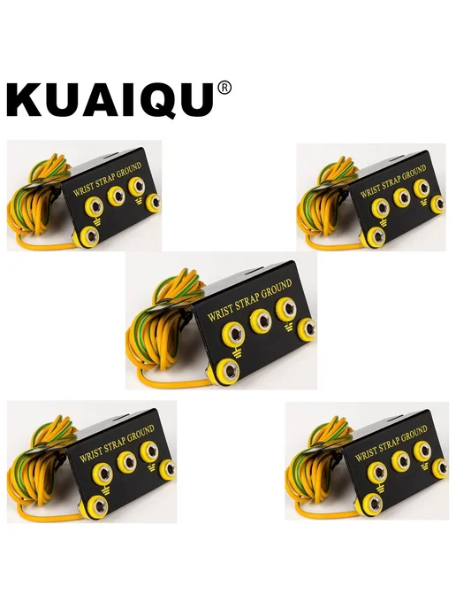 Нет бренда KUAIQU Заземляющие браслеты ESD, 5 шт, желтые, 5 шт