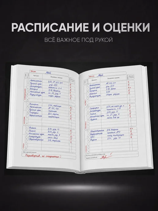 Школьный дневник Cutecore, синий, фото 2