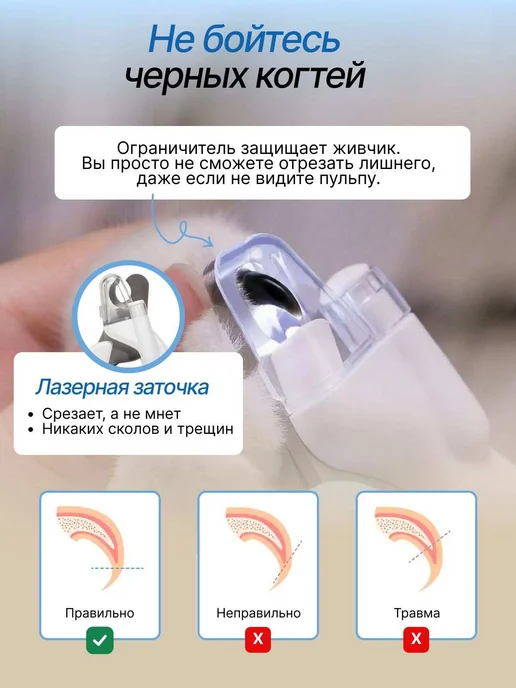 Когтерезка для кошек и собак с подсветкой, вариант, фото 8