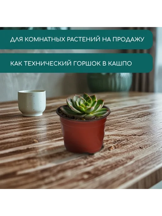 Greengo Горшок для рассады терракотовый 10.5 см d 350 мл, 20 шт, 500 мл, 20 шт, фото 4