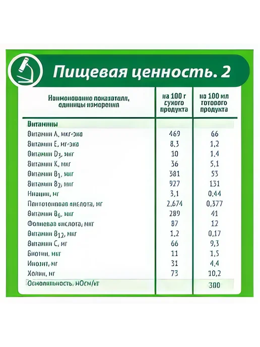 Смесь сухая молочная Малыш Истринский 2 с 6 мес. БЗМЖ, 350, вариант, фото 3