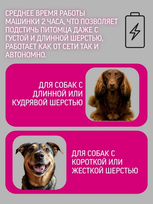 Профессиональный триммер для кошек и собак, вариант, фото 6