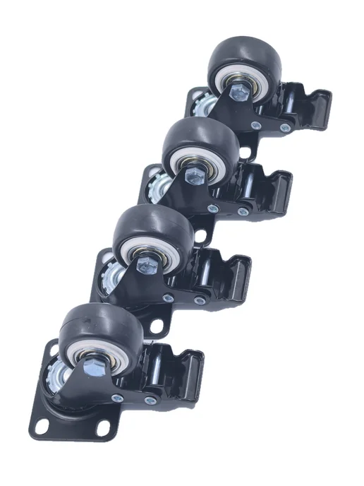 MF Furniture hardware Колесики мебельные 40мм с площадкой и тормозом 4 шт, 4 шт, фото 4
