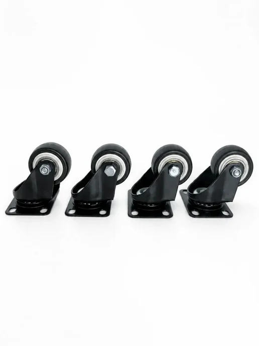 MF Furniture hardware Колесики мебельные поворотные 40 мм с площадкой 4 шт, 4 шт, фото 3