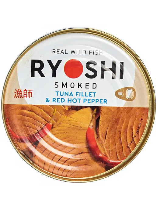 Тунец полосатый копченый Ryoshi в масле с чили, 185, вариант, фото 2