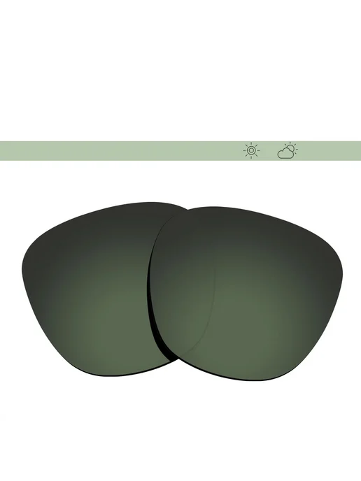 Beeyspecslab Линзы для RayBan Clubmaster RB3016 Grey Green, серый