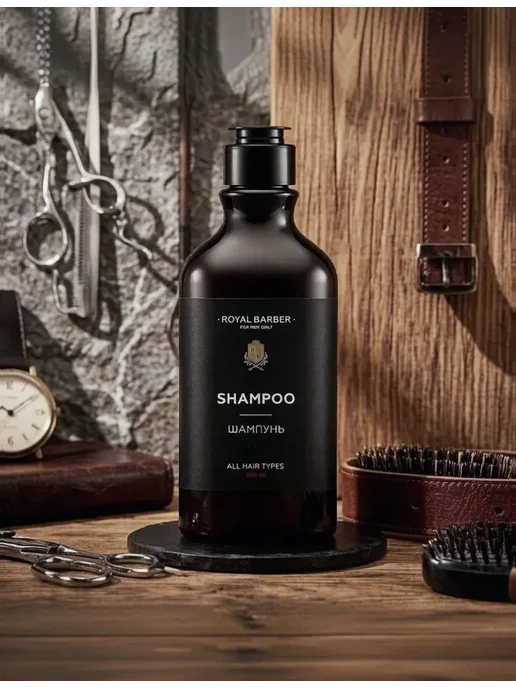ROYAL BARBER Мужской шампунь для всех типов волос 290 мл, 290 мл, фото 2