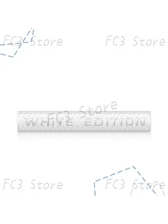 Белая эмблема White Edition для авто
