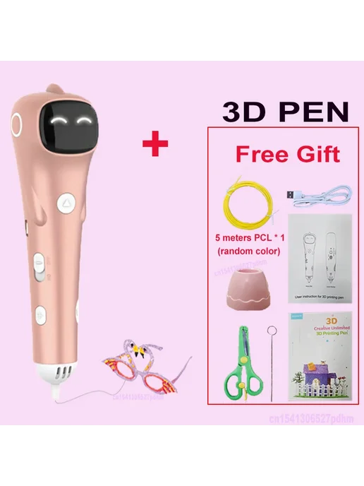 Нет бренда Greentiger 3D-ручка для рисования PCL Синий, Blue, синий