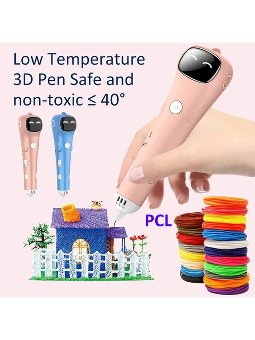 Нет бренда Greentiger 3D-ручка для рисования PCL Синий, Blue, синий, фото 2