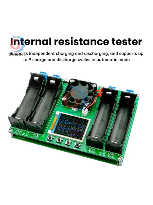 Aideepen Gaqqee 4-канальный тестер емкости аккумуляторов 18650 Tester, вариант, фото 4