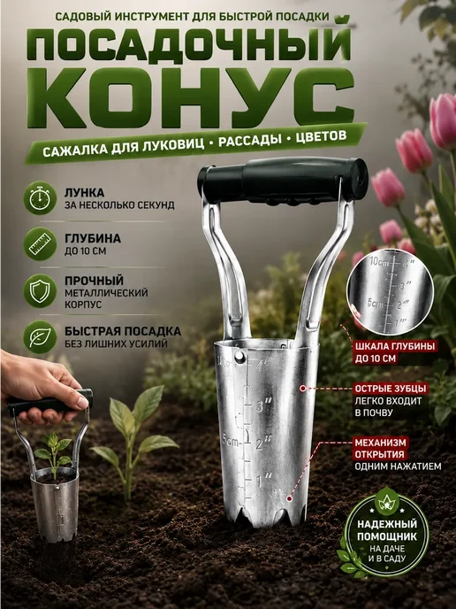 MissX Посадочный конус для луковиц и рассады садовый, вариант
