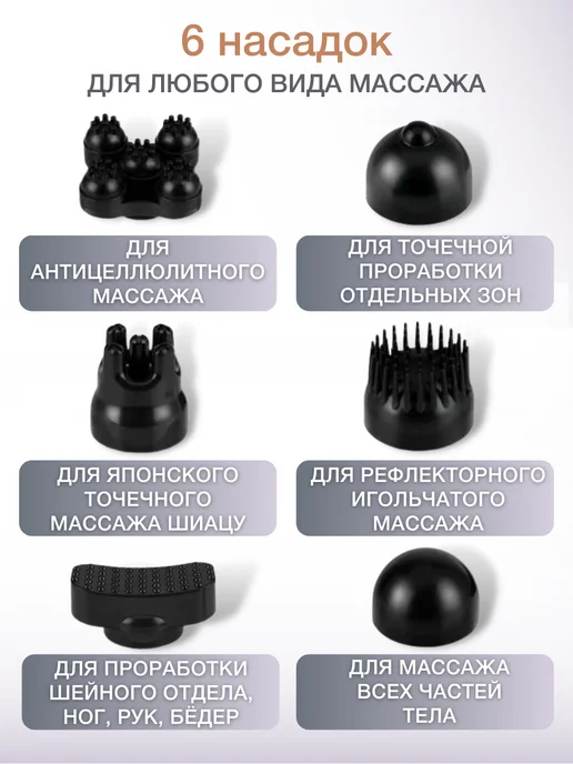 TSOY Массажер электрический для похудения антицеллюлитный, серый, фото 8