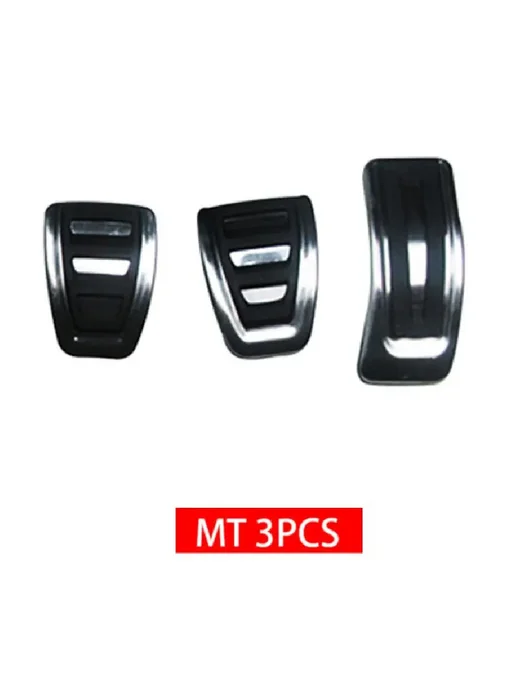 zhengyuhan Накладки на педали Audi Q3 Mk1 8U MT 3pcs Silver, 3 шт