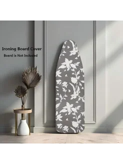 Нет бренда Чехол для гладильной доски Gray flower 120x40cm