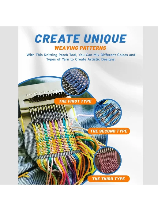 Нет бренда Мини портативный ткацкий станок Speedweave Regular 14 stitch, бежевый, фото 2