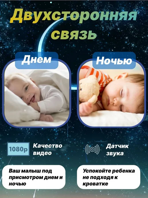 Видеоняня с монитором, радионяня беспроводная, видео няня, с, вариант, фото 2