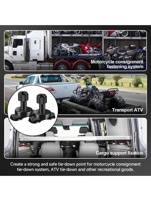 8 шт L-Track метизы для грузовиков, RV, ATV, с внутренней ре, 8 шт, фото 6
