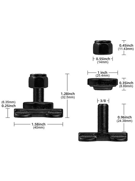 8 шт L-Track метизы для грузовиков, RV, ATV, с внутренней ре, 8 шт, фото 7