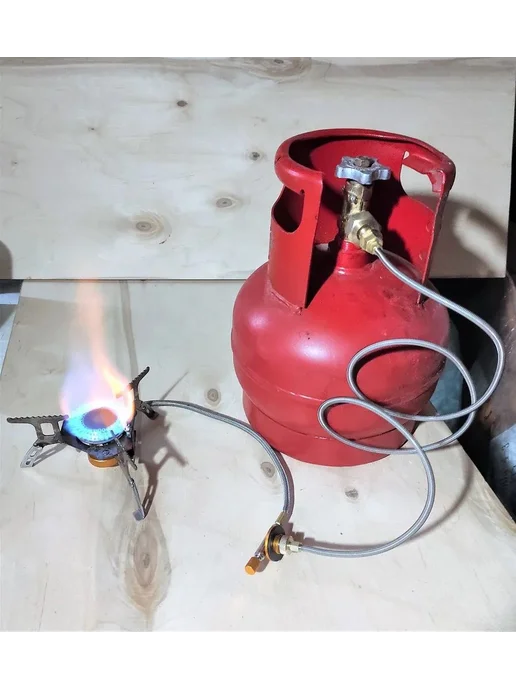 Переходник с туристической печи на бытовой газовый баллон, вариант, фото 3