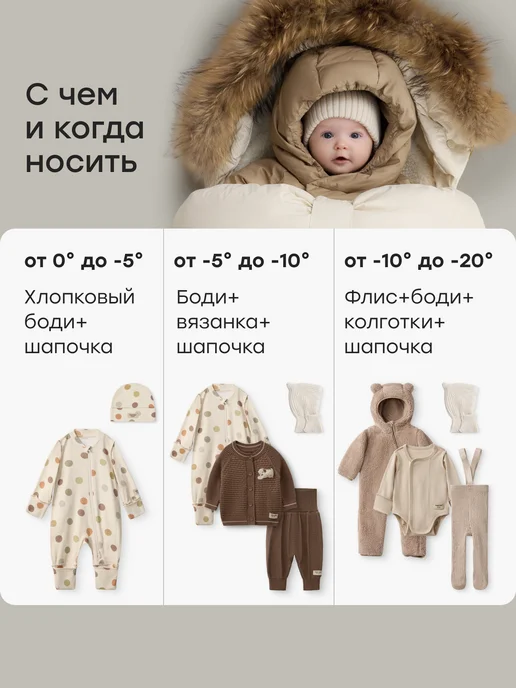 Happy Baby Конверт для новорожденного зимний на выписку, желтый, фото 6