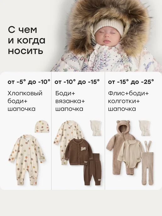 Happy Baby Конверт для новорожденного с ручками зимний, белый, фото 5