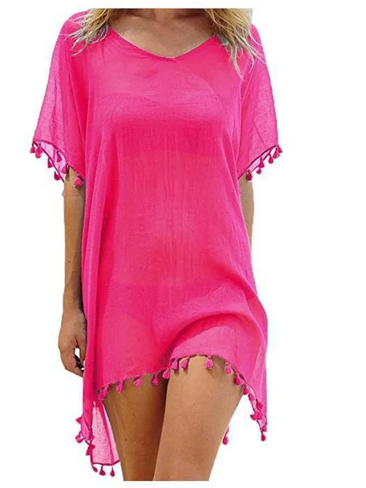 hirigin Пляжная накидка красная Rose Red, красный