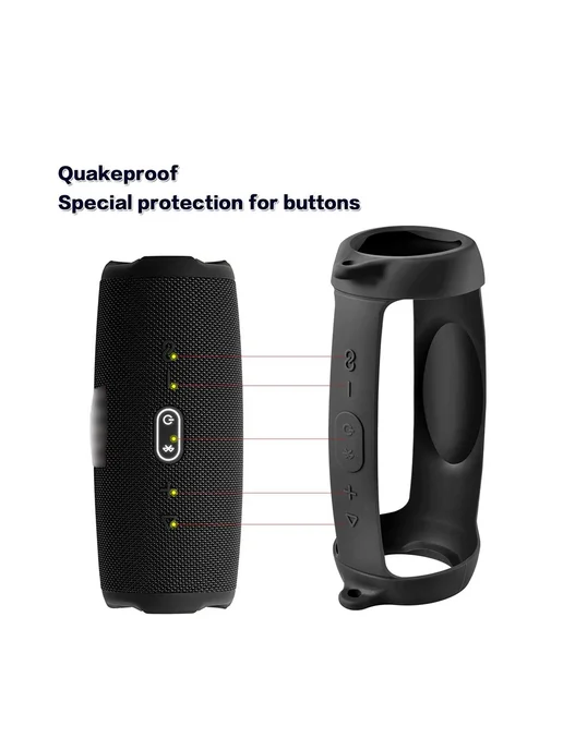 SZKOSTON Силиконовый чехол для JBL Charge 5, blue, синий, фото 6